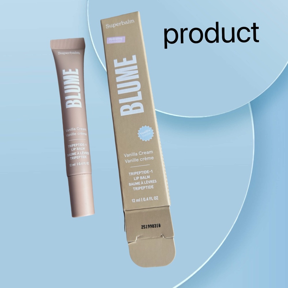 🇨🇦🆕📦NIB BLUME |FULL| VANILLA CREAM Superbalm Hydrating & nourishing Lip Balm - Picture 2 of 16